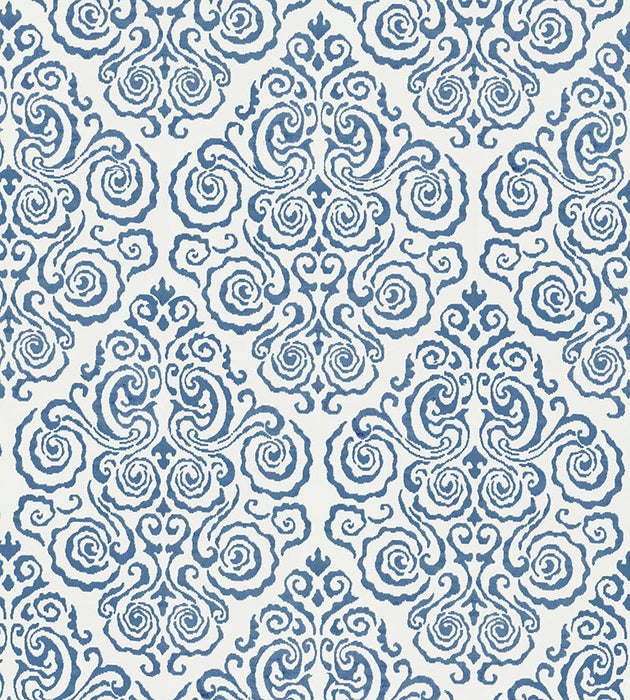 Scalamandre Cirrus Velvet Damask Morning Glory Fabric SC 000227219