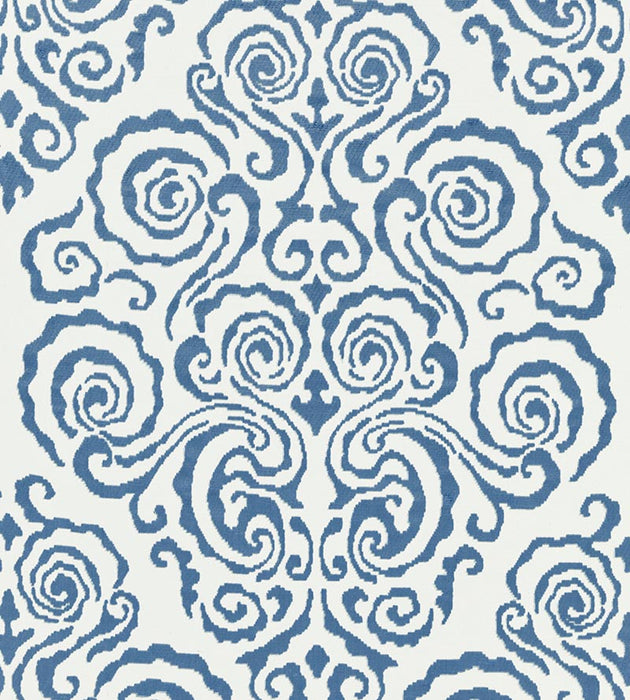 Scalamandre Cirrus Velvet Damask Morning Glory Fabric SC 000227219