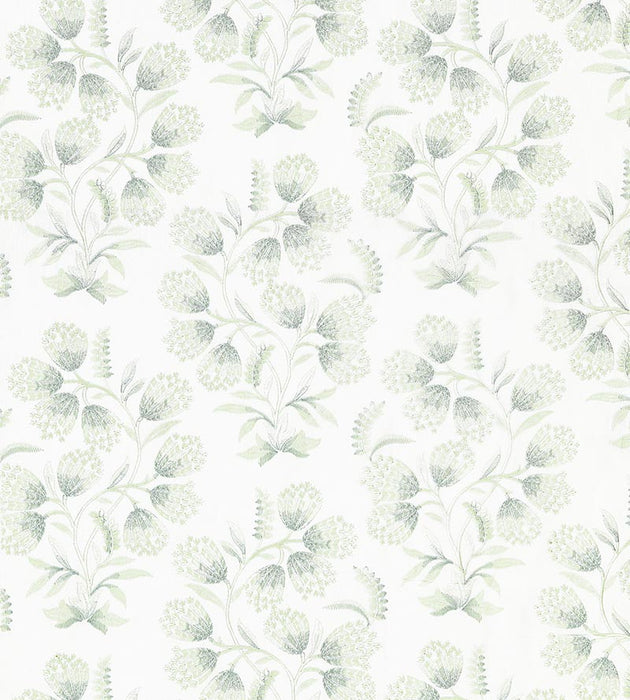 Scalamandre Hana Embroidery Eucalyptus Fabric SC 000227233