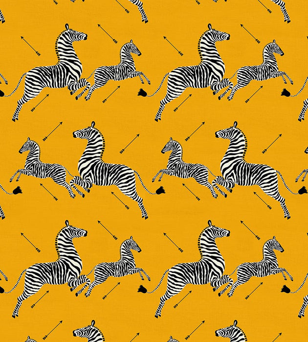 Scalamandre Zebras - Outdoor Yellow Fabric SC 000236378