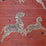 Scalamandre Zebras - Grasscloth Red Wallcovering Sample SC 0002G81388M