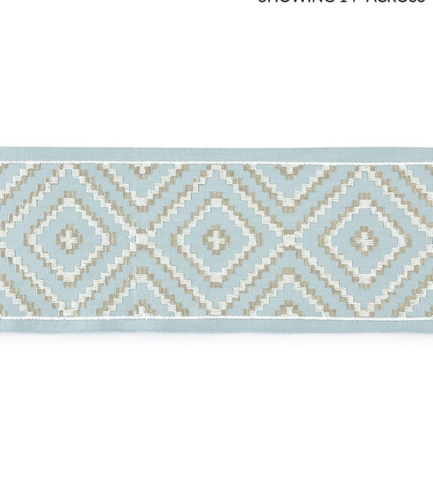 Scalamandre Medina Embroidered Tape Sky Trim SC 0002T3306