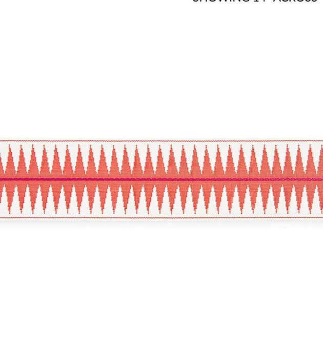 Scalamandre Soleil Tape Coral Trim Sample SC 0002T3308