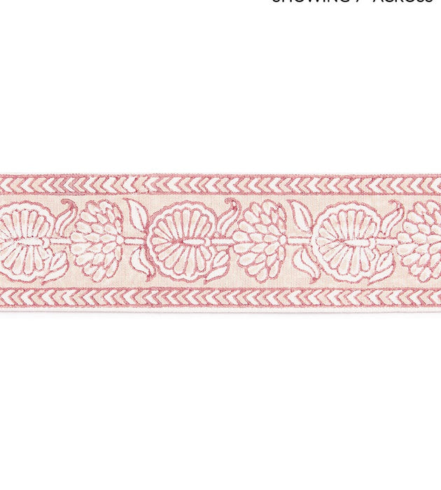 Scalamandre Tulsi Block Print Tape Coral Spice Trim SC 0002T3328