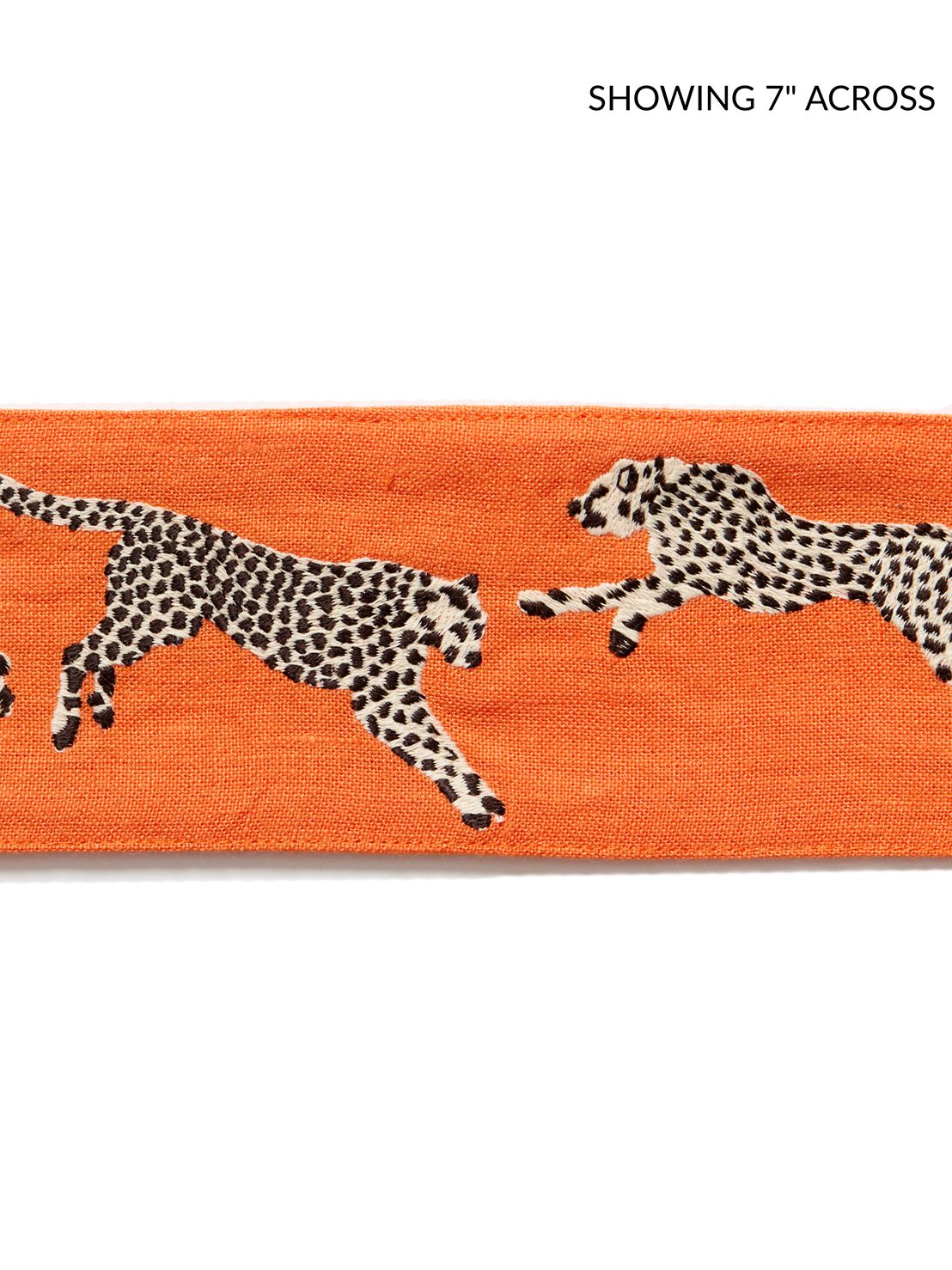 Scalamandre Leaping Cheetah Embrdry Tape Clementine Trim SC 0002T3331