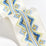 Scalamandre Flamme Embroidered Tape Blue And Yellow Trim Sample SC 0002T3335