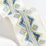 Scalamandre Flamme Embroidered Tape Blue And Yellow Trimming Sample SC 0002T3335