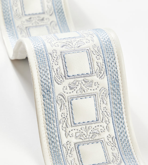 Scalamandre Archduke Embroidered Tape Sky Trim SC 0002T3339