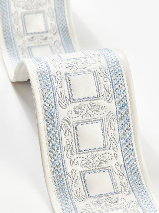 Scalamandre Archduke Embroidered Tape Sky Trim SC 0002T3339