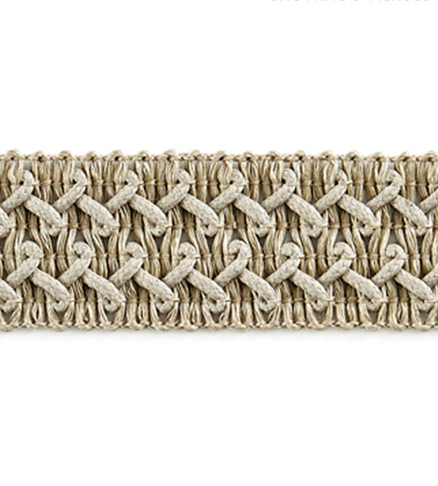 Scalamandre Kaarina Linen Braid Natural Trim Sample SC 0002V1244