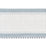 Scalamandre Odeon Shimmer Braid Blue Ice Trim Sample SC 0002V1249