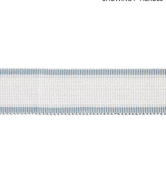 Scalamandre Odeon Shimmer Braid Blue Ice Trim Sample SC 0002V1249