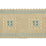 Scalamandre Sienese Braid Cream & Blue Trim Sample SC 0002V713M