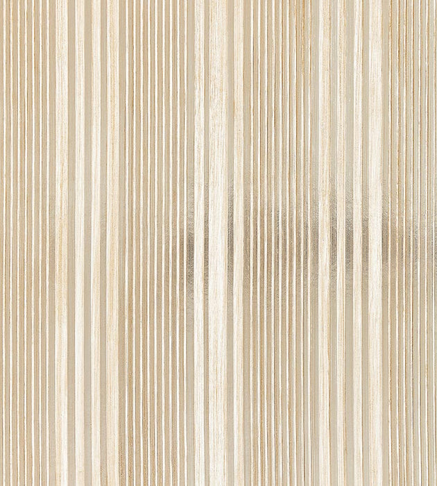 Scalamandre Pacific Stripe Champagne Wallpaper Sample SC 0002WP88367