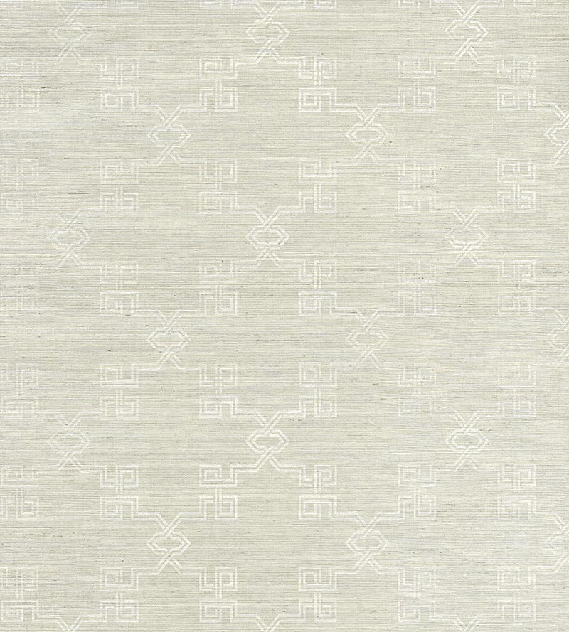 Scalamandre Suzhou Lattice Sisal Haze Wallpaper SC 0002WP88374