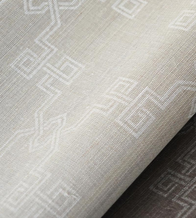 Scalamandre Suzhou Lattice Sisal Haze Wallpaper SC 0002WP88374