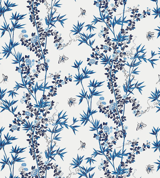 Scalamandre Jardin De Chine Porcelain Wallpaper Sample SC 0002WP88375