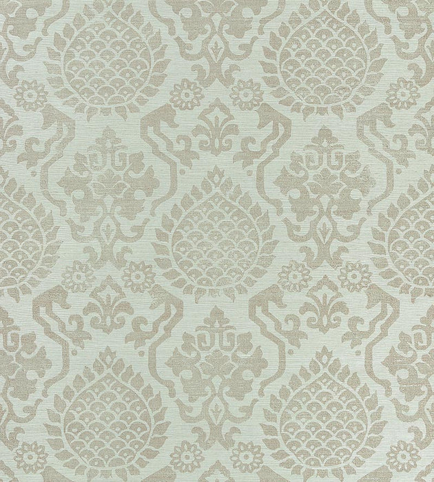 Scalamandre Surat Sisal Burnished Gold On Mineral Wallpaper Sample SC 0002WP88378