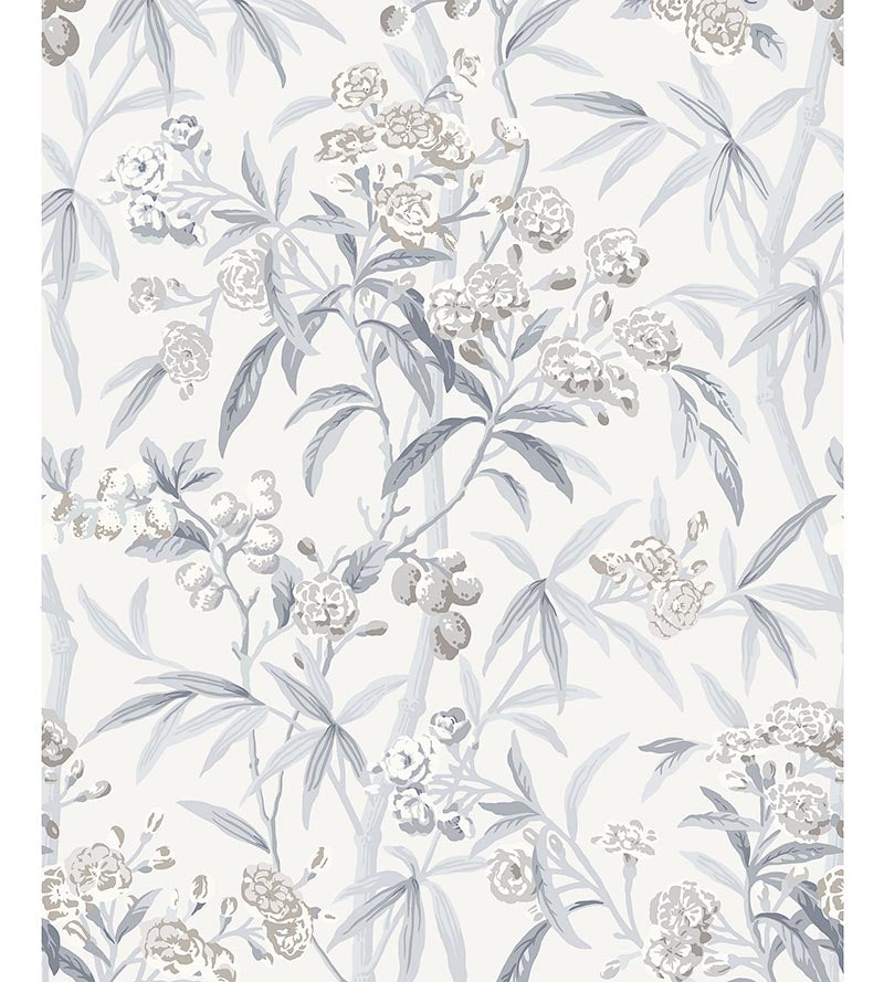 Scalamandre Lanai Silver Mist Wallpaper Sample SC 0002WP88431