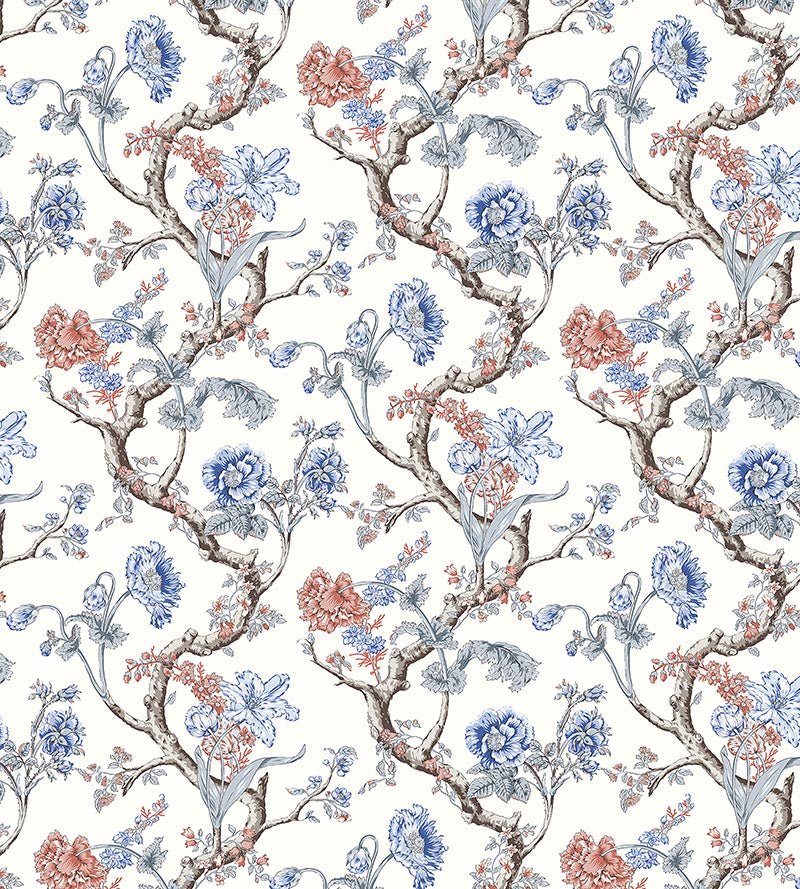 Scalamandre Andrew Jackson Floral Riviera Wallpaper SC 0002WP88432