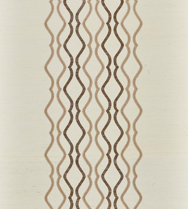 Scalamandre Valentina Embellished Sisal Shell Wallpaper SC 0002WP88447