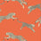 Scalamandre Leaping Cheetah Clementine Wallpaper Sample SC 0002WP88449