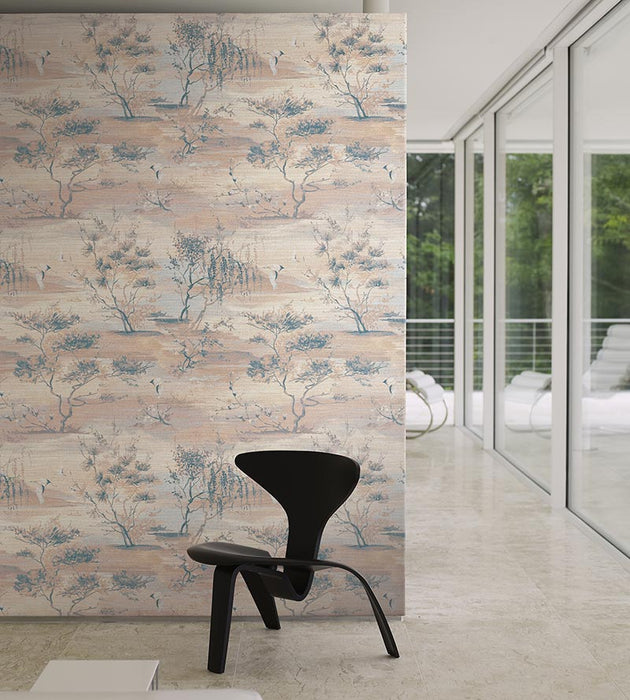 Scalamandre Sagimai Sandstone Wallpaper Sample SC 0002WP88451