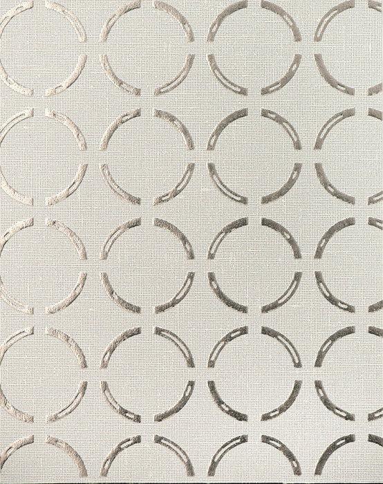 Scalamandre Caster Printed Wallcovering Silver Lining Wallpaper Sample SC 0002WP88543