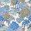 Scalamandre Sea Of Trees - Wallcovering Blue Ridge Wallpaper Sample SC 0002WP88553