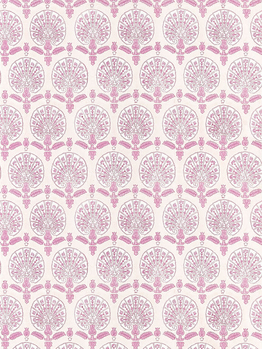 Scalamandre Karanfil Block Print Rose Petal Wallpaper SC 0002WP88560