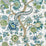 Scalamandre Metropolitan Palampore Aegean Wallpaper Sample SC 0002WP88561