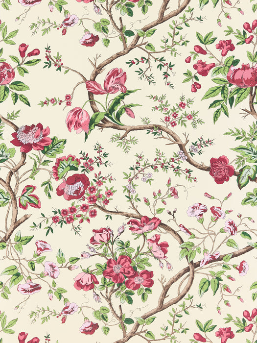 Scalamandre Persephone Heirloom Rose Wallpaper SC 0002WP88563