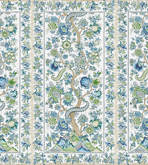 Scalamandre Metropolitan Palampore - Mural Aegean Wallcovering SC 0002WP88567