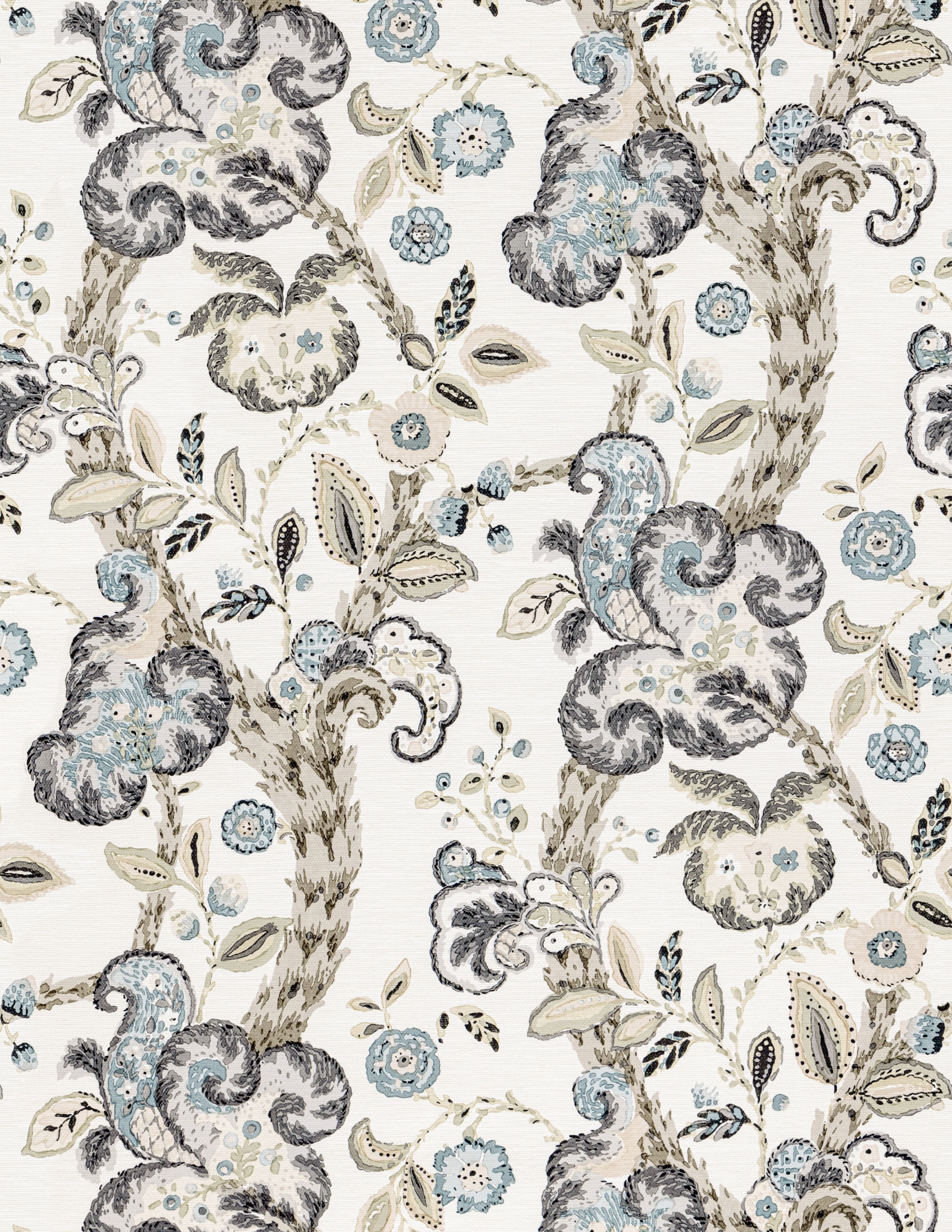 Scalamandre Cumbria Smoke On Ivory Wallpaper SC 0002WP88589