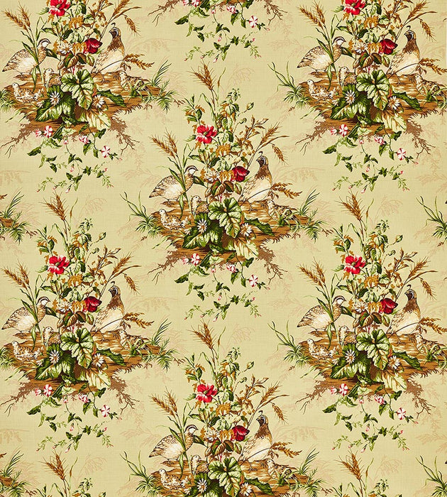 Scalamandre Edwin'S Covey Linen Print Multi On Willow Fabric SC 000316310