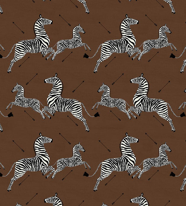 Scalamandre Zebras - Fabric Safari Brown Fabric SC 000316496M