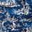 Scalamandre Summer Palace Indigo Fabric SC 000316561