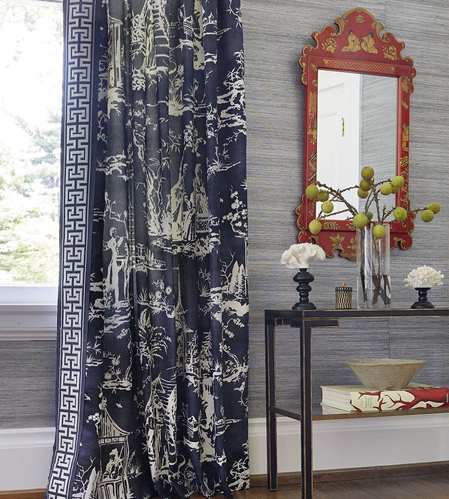 Scalamandre Summer Palace Indigo Fabric SC 000316561