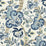 Scalamandre Cumbria Hand Block Print China Blue On Ivory Fabric SC 000316603