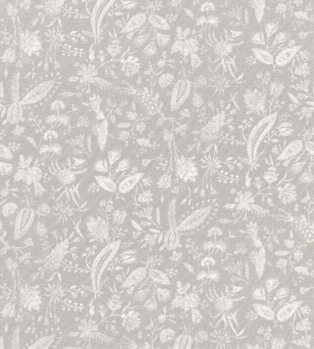 Scalamandre Tulia Linen Print French Grey Fabric SC 000316605