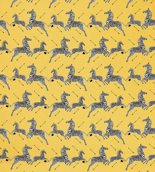 Scalamandre Zebras Petite Yellow Fabric SC 000316641