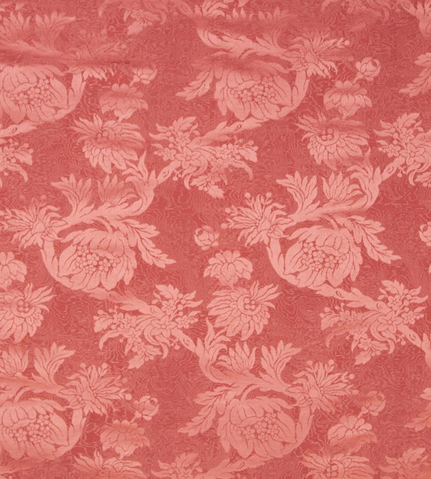 Scalamandre Damas Parc Monceau Coral Fabric SC 000326695