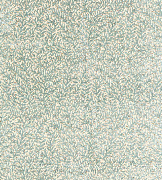 Scalamandre Corallina Velvet Lagoon Fabric SC 000327077