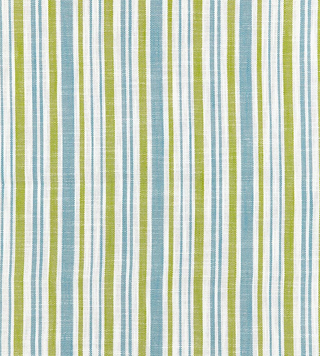 Scalamandre Pembroke Stripe Ocean Palm Fabric SC 000327116