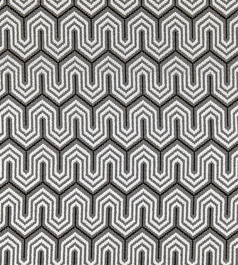 Scalamandre Undulation Graphite Fabric Sample SC 000327129