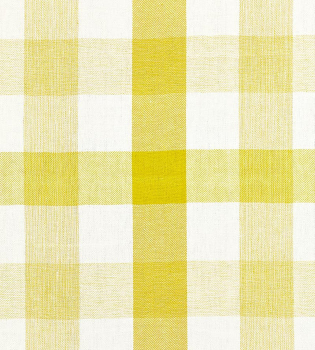 Scalamandre Westport Linen Plaid Citron Fabric SC 000327135