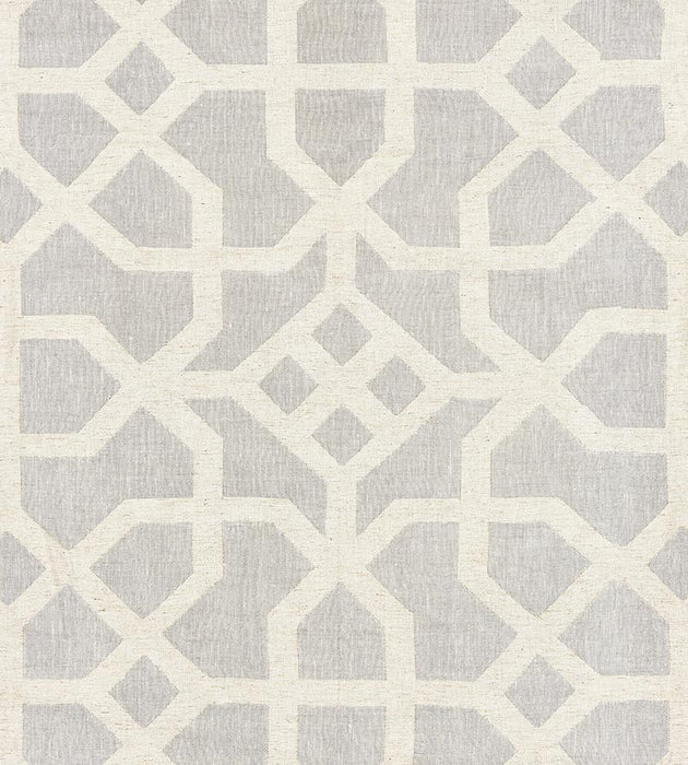 Scalamandre Linen Lattice Nickel & Greige Fabric SC 000327149