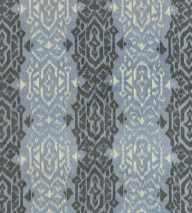 Scalamandre Sumatra Ikat Weave Indigo Fabric SC 000327167