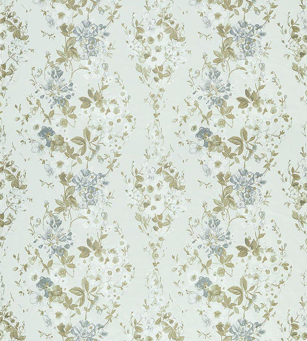 Scalamandre Antonella Lampas Grey Garden Fabric SC 000327224