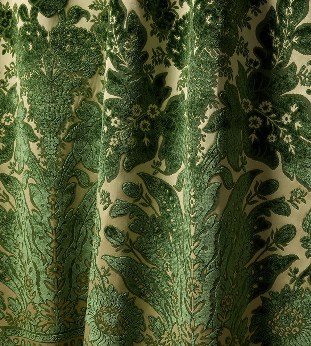 Scalamandre Regis Velvet Damask Frond Fabric SC 000327321